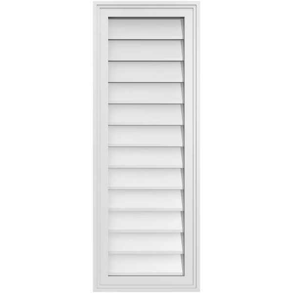 Vertical Surface Mount PVC Gable Vnt: Non-Functional, w/2